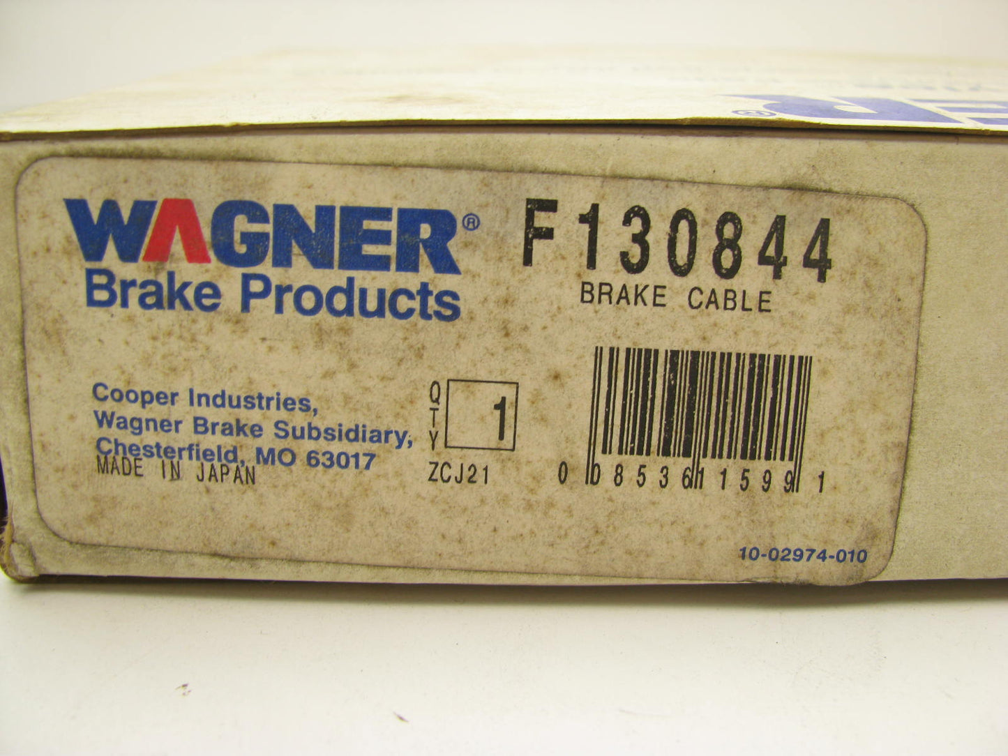 Wagner F130844 Rear Left Parking Brake Cable For 1979-1980 Honda Prelude