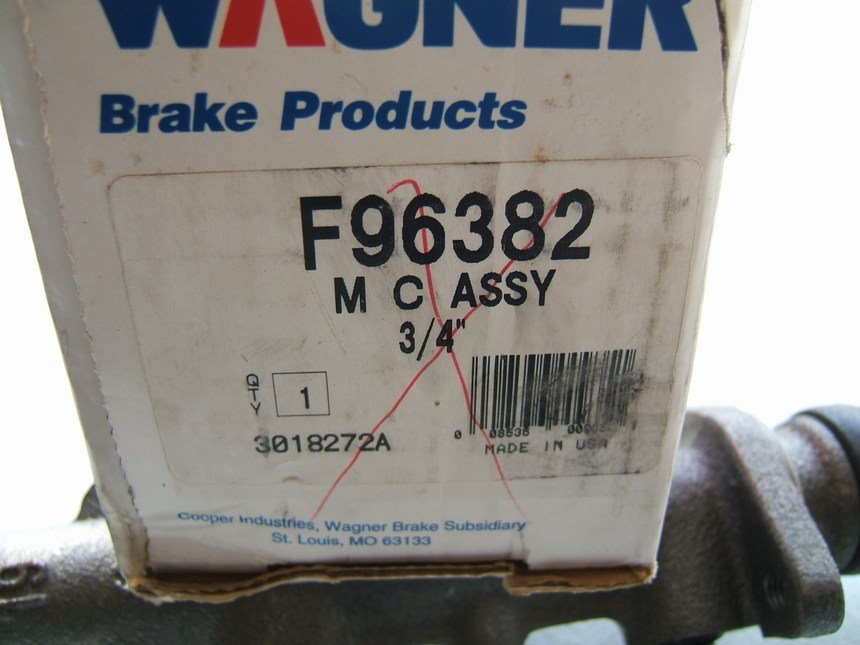 Wagner F96382 Brake Master Cylinder - 1971-1979 VW Super Beetle