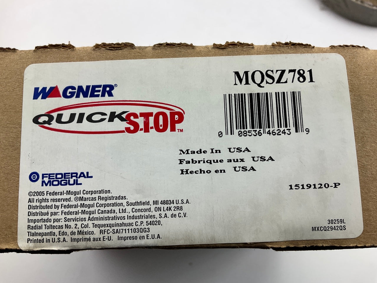 Wagner QuickStop MQSZ781 / Z781 Parking Brake Shoes
