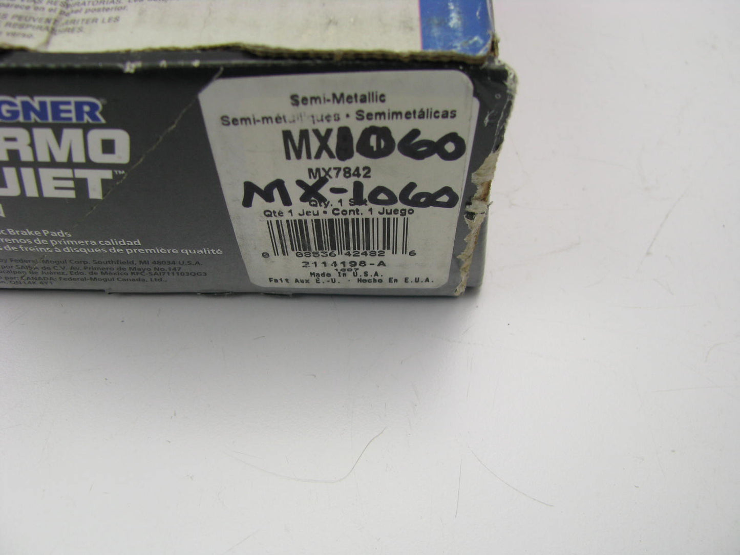 Wagner MX1060 ThermoQuiet Rear Disc Brake Pads For 2002-2008 Mini Cooper