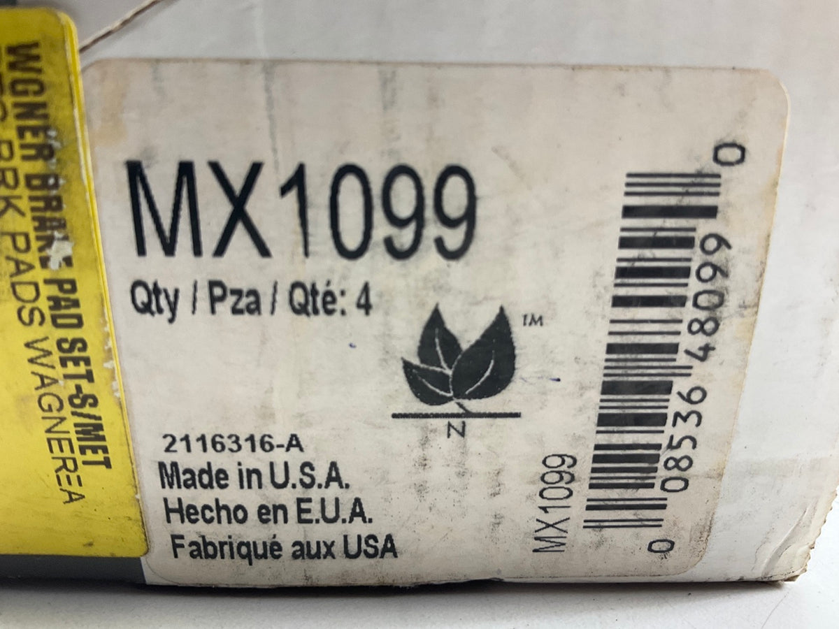 Wagner MX1099 Rear Disc Brake Pad Set