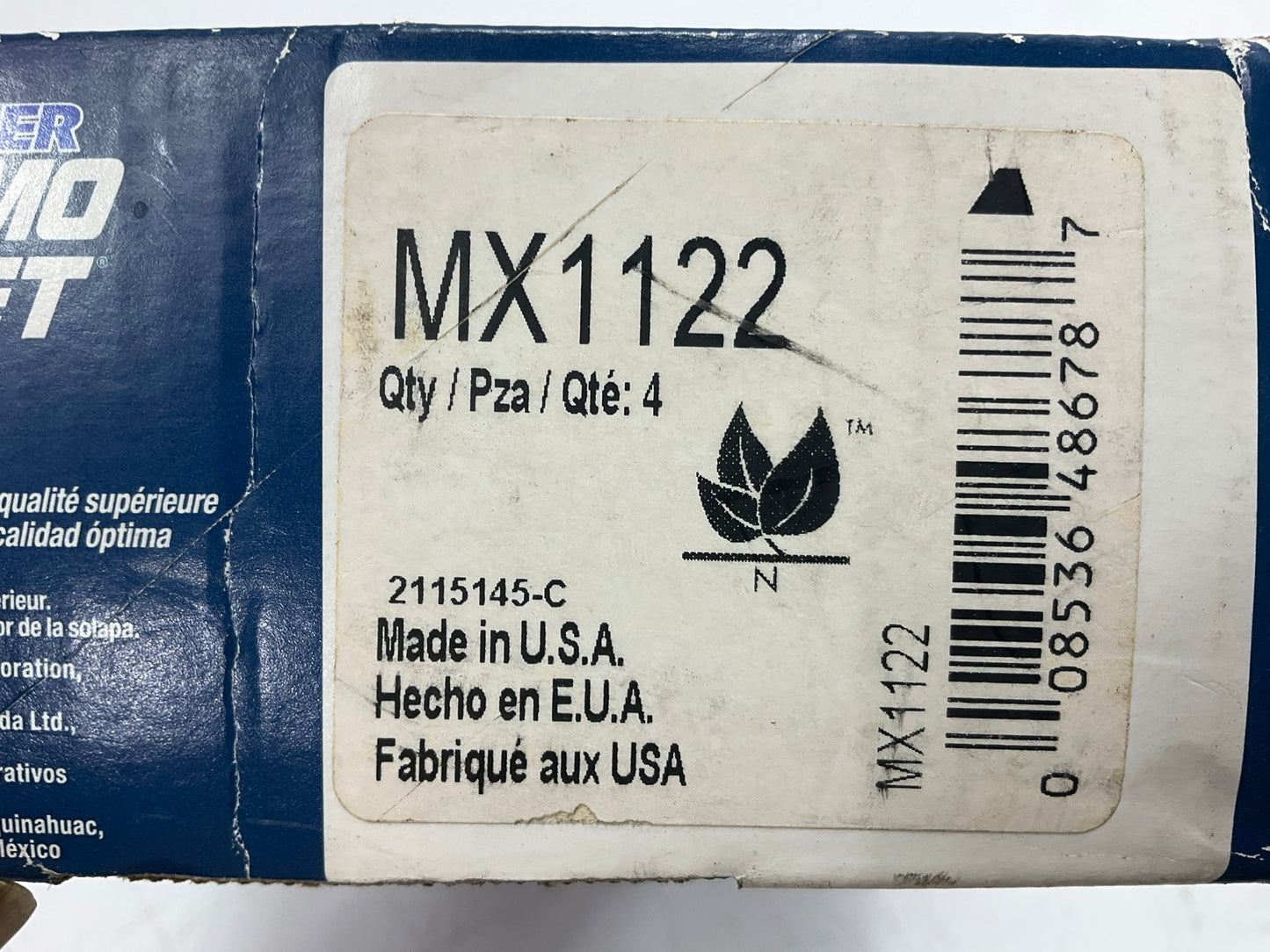 MISSING HARDWARE - Wagner MX1122 Rear Semi-Metallic Disc Brake Pads