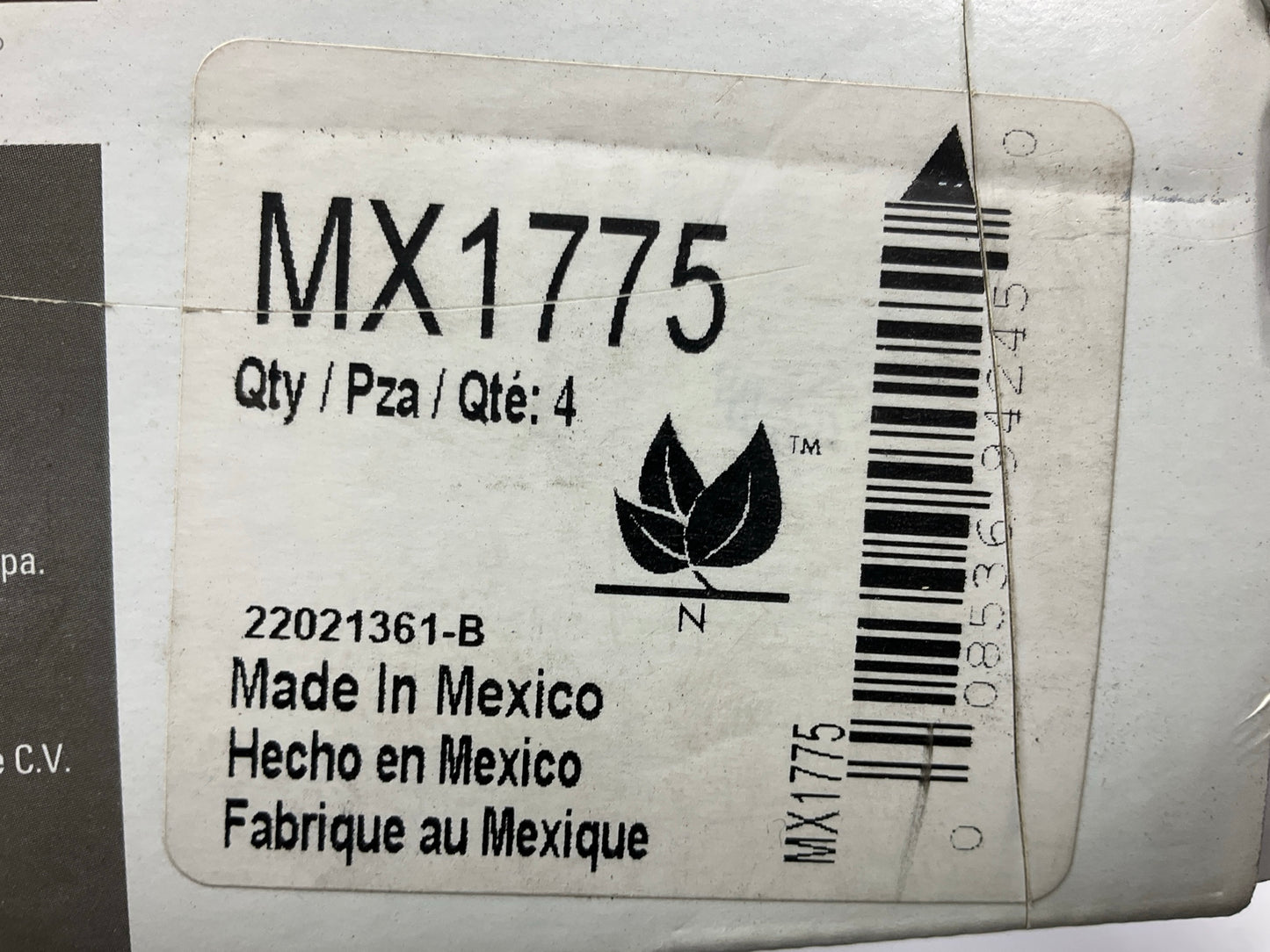 MISSING HARDWARE - Wagner MX1775 Rear Disc Brake Pads