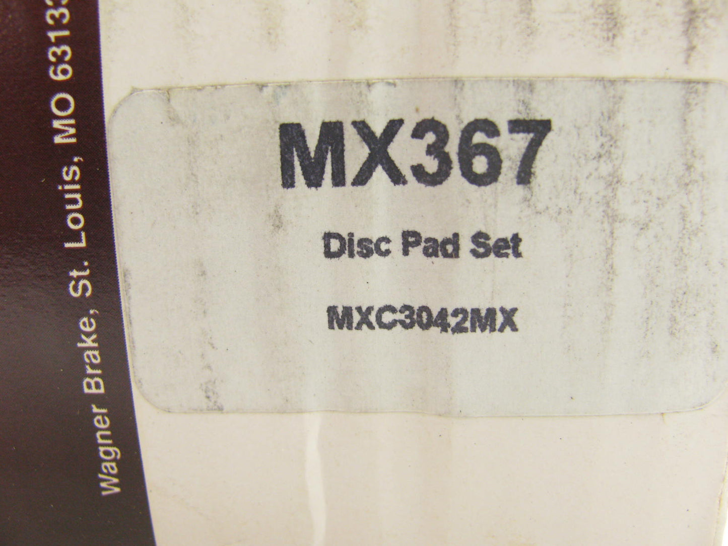 Wagner MX367 Front Disc Brake Pads - Semi-Metallic
