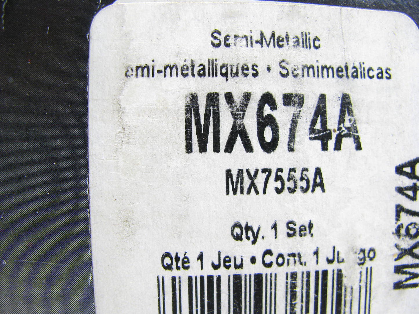 Wagner MX674A Rear Disc Brake Set - Semi-Metallic