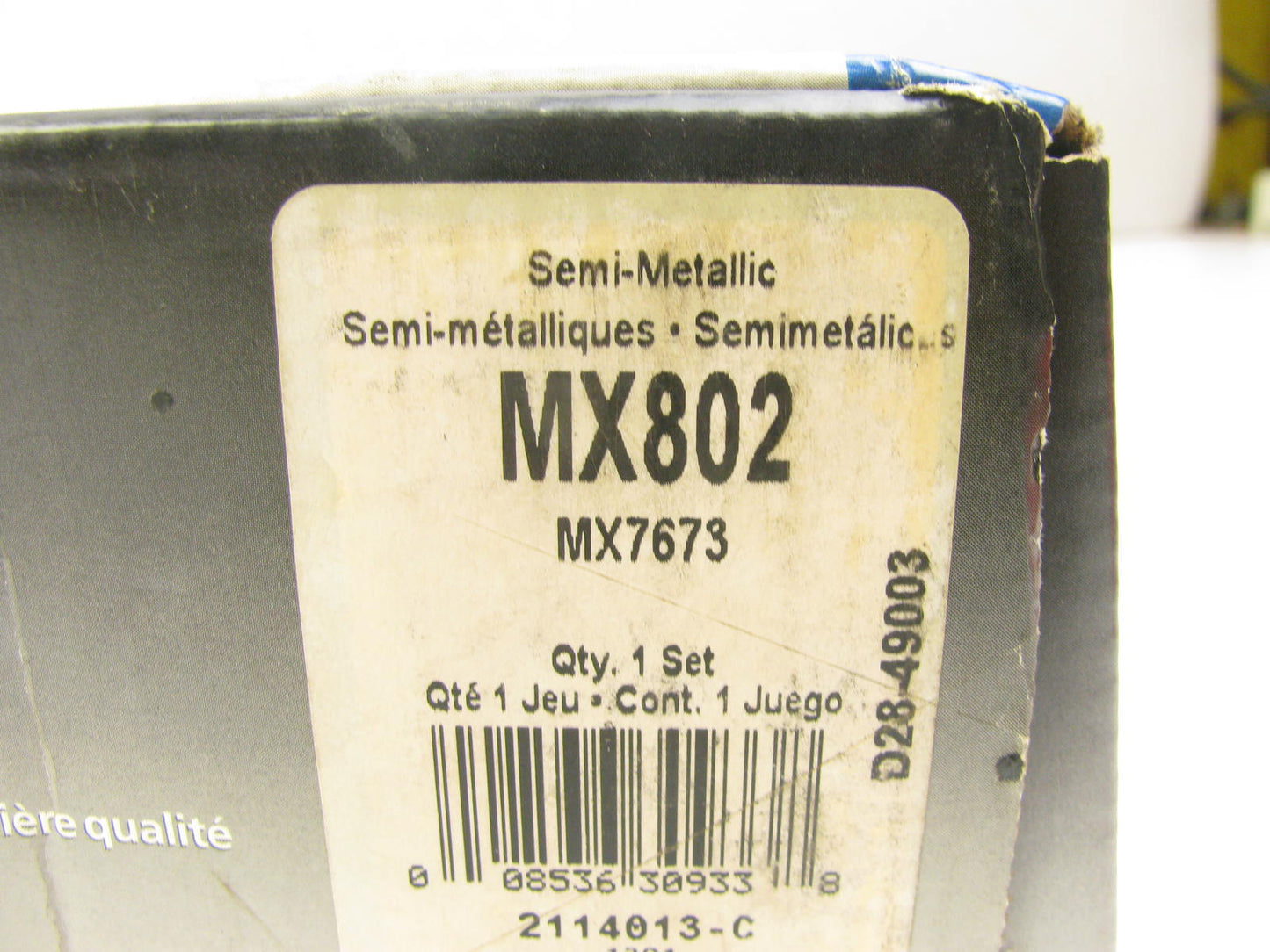 Wagner MX802 Rear Disc Brake Pad Set - Semi-Metallic