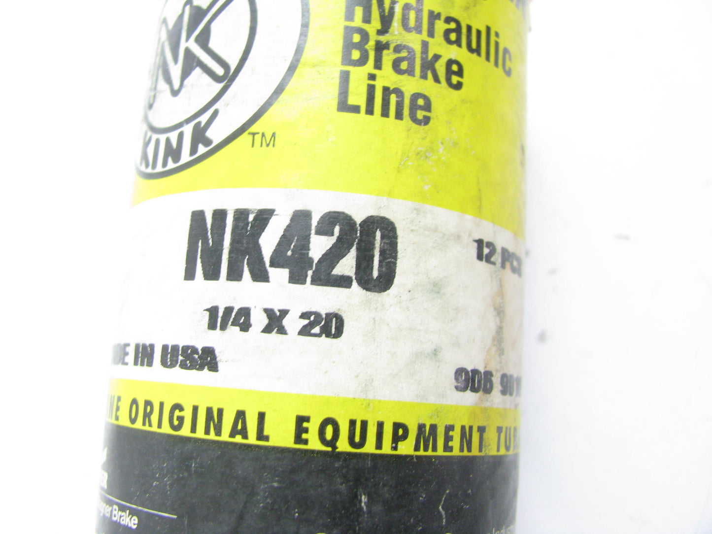 (12) Wagner NK420 Brake Line, 1/4'' X 20'' (Inverted 7/16''-24 Ends)