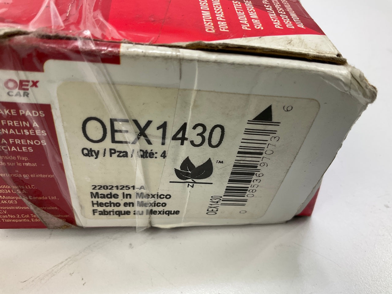 NO HARDWARE - Wagner OEX1430 Rear Ceramic Disc Brake Pads