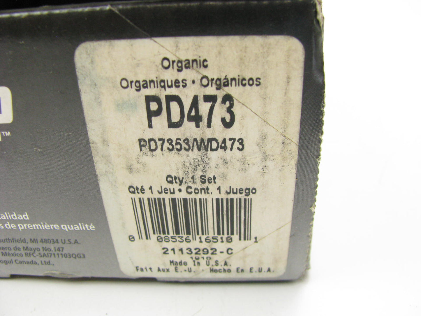 Wagner PD473 FRONT Brake Pads 1994-1996 Escort Tracer