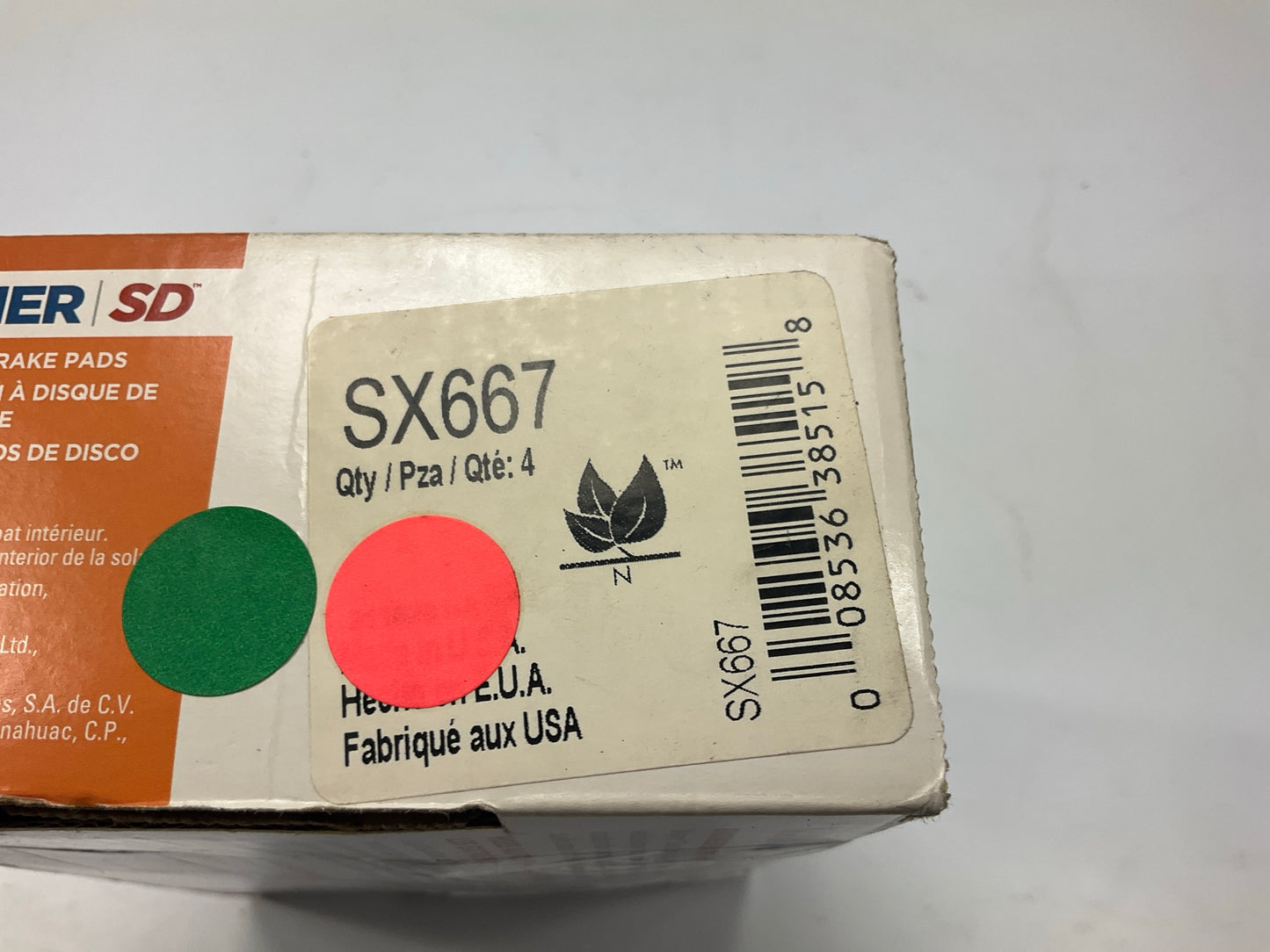 Wagner SX667 Rear Disc Brake Pads