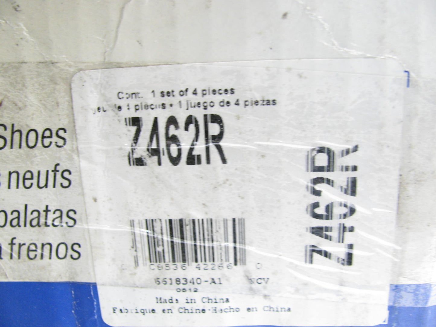 Wagner Z462R Rear Drum Brake Shoes - 11 X 2'' Brakes