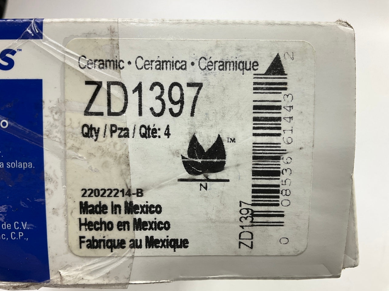 Wagner ZD1397 Front Disc Brake Pads