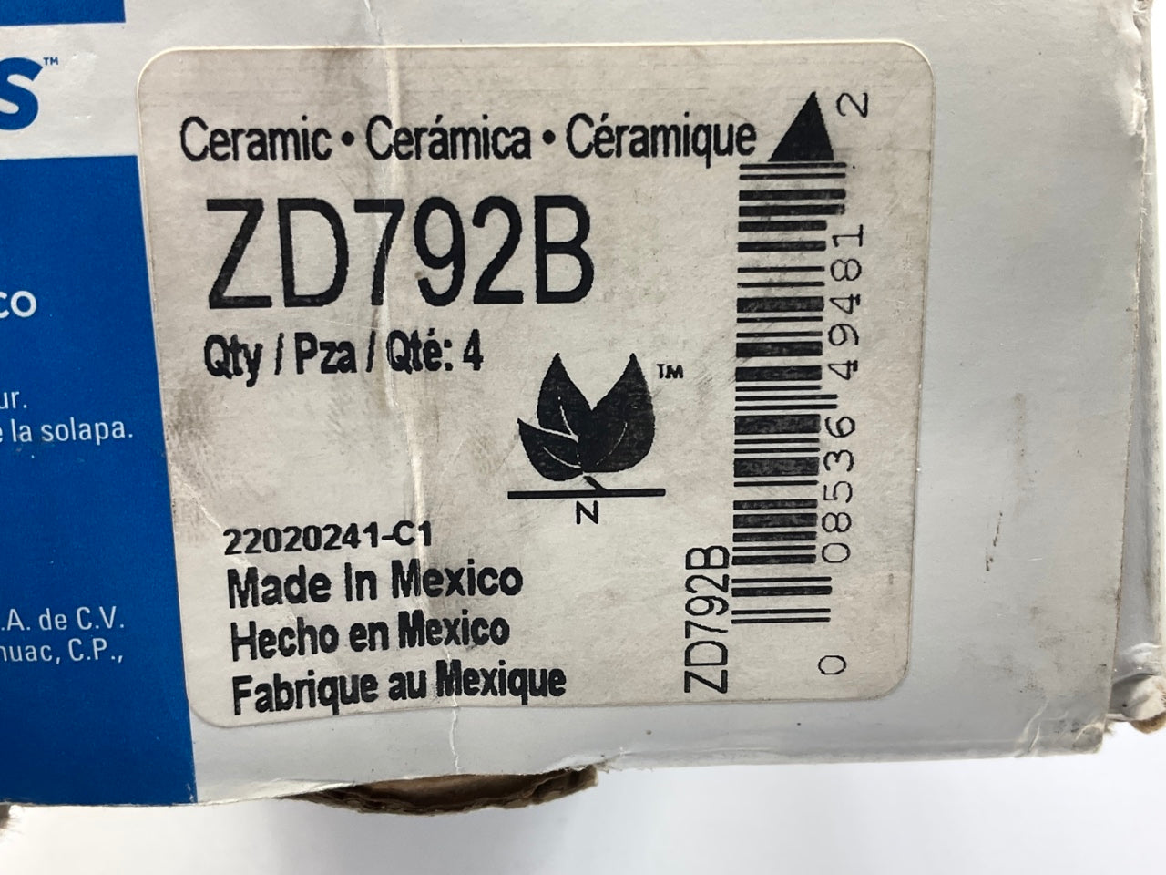 MISSING HARDWARE - Wagner ZD792B Rear Quick Stop Disc Brake Pads
