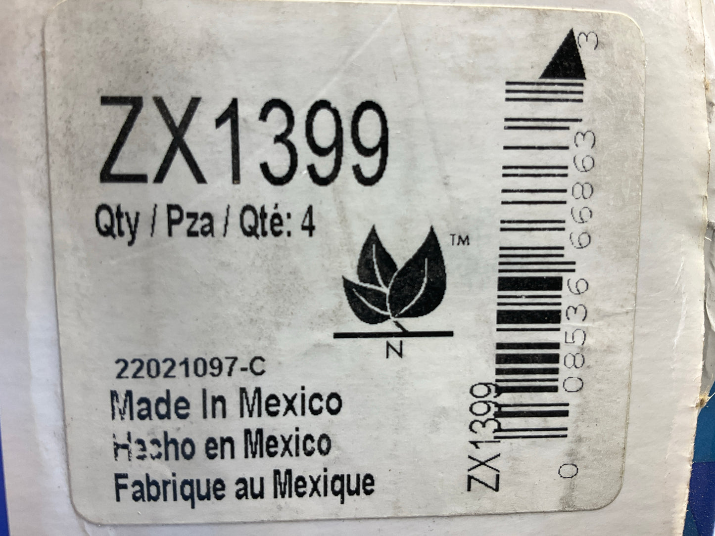 Wagner ZX1399 Front Disc Brake Pads