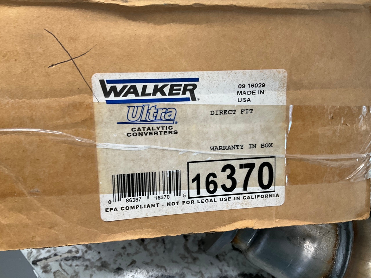 Walker 16370 Direct Fit EPA Catalytic Converter For 1998-2002 Honda Accord 2.3L