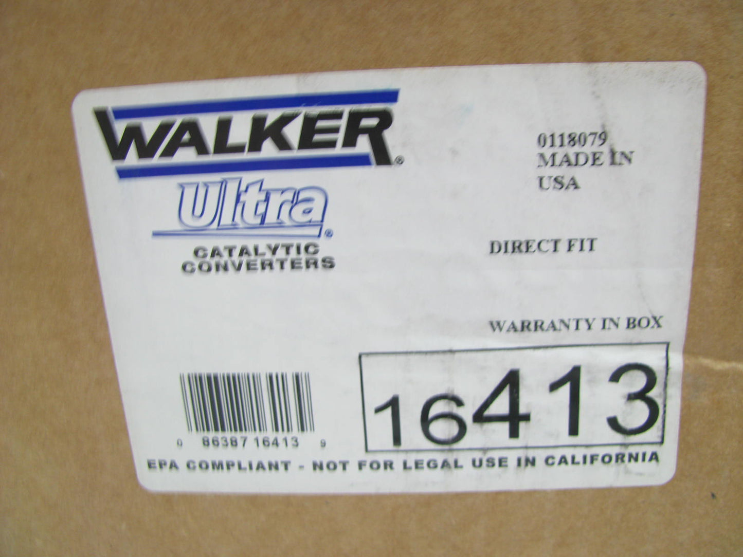 Walker 16413 Rear Direct Fit EPA Compliant Catalytic Converter & Manifold