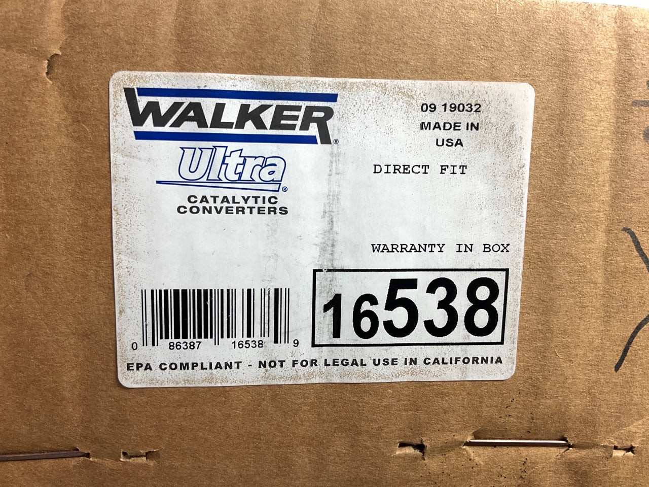 Walker 16538 Direct Fit Center Catalytic Converter - 1996 Lumina APV 3.4L V6