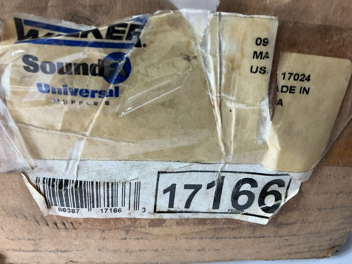 Walker 17166 Universal Muffler 34.5'' Overall Length 2-1/4'' Offset Inlet & Outlet
