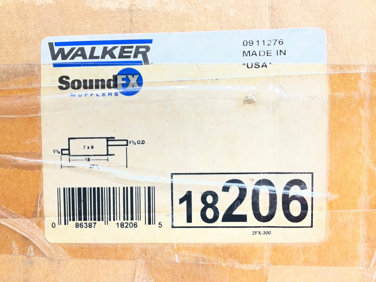 Walker 18206 DIRECT-FIT Exhaust Muffler For 1990-1993 Honda Accord 2.2L