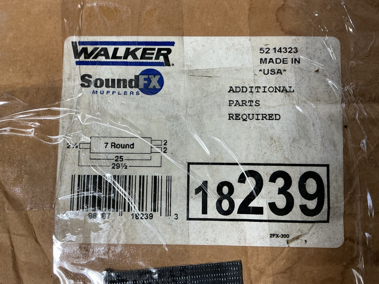 Walker 18239 Exhaust Muffler 95-91 Bronco, 84-95 F-150, F-250, 85-86 F-350