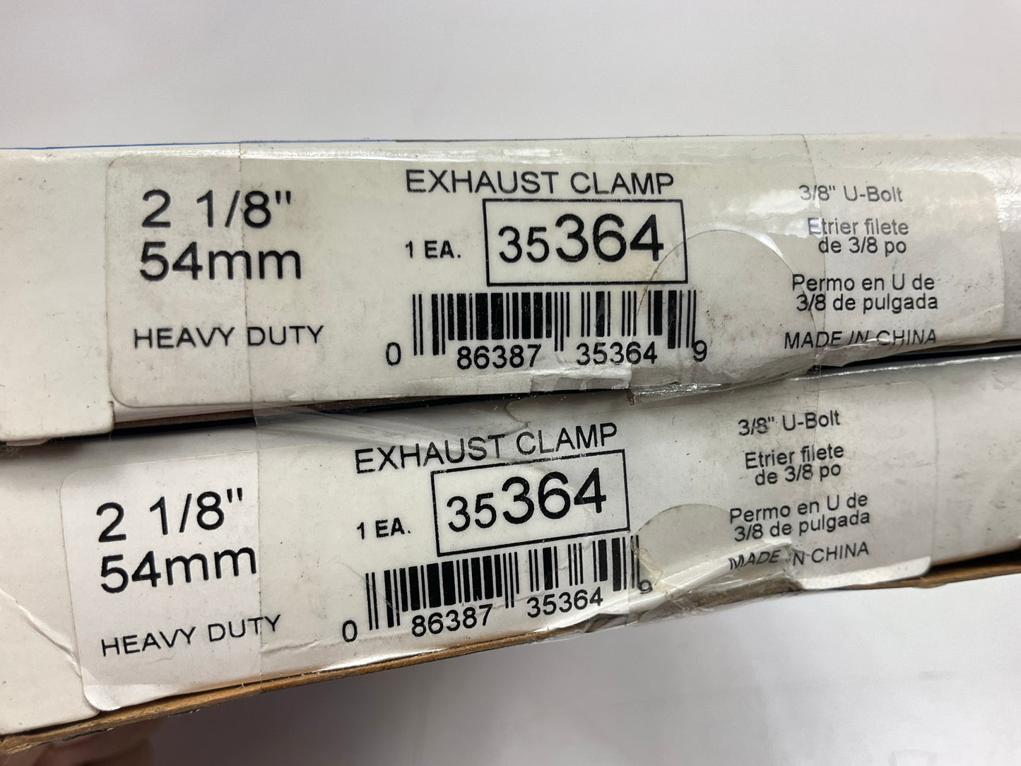 (2) Walker 35364 Heavy Duty Exhaust Clamps - 2-1/8'' (54mm)