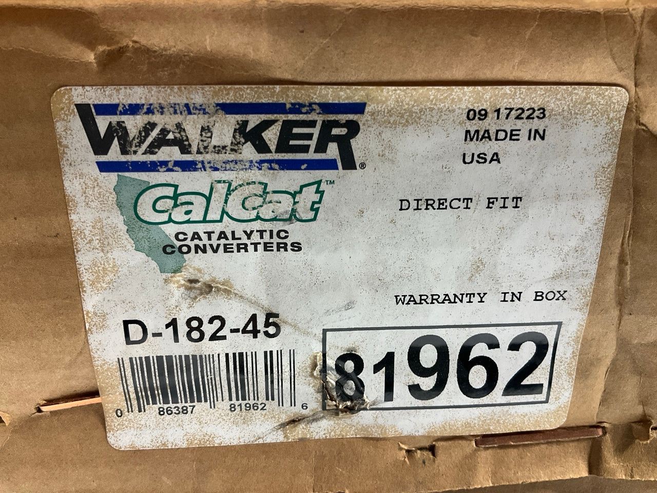 Walker 81962 CalCat CARB Catalytic Converter CALI - 1998-2003 Chevy S10 2.2L