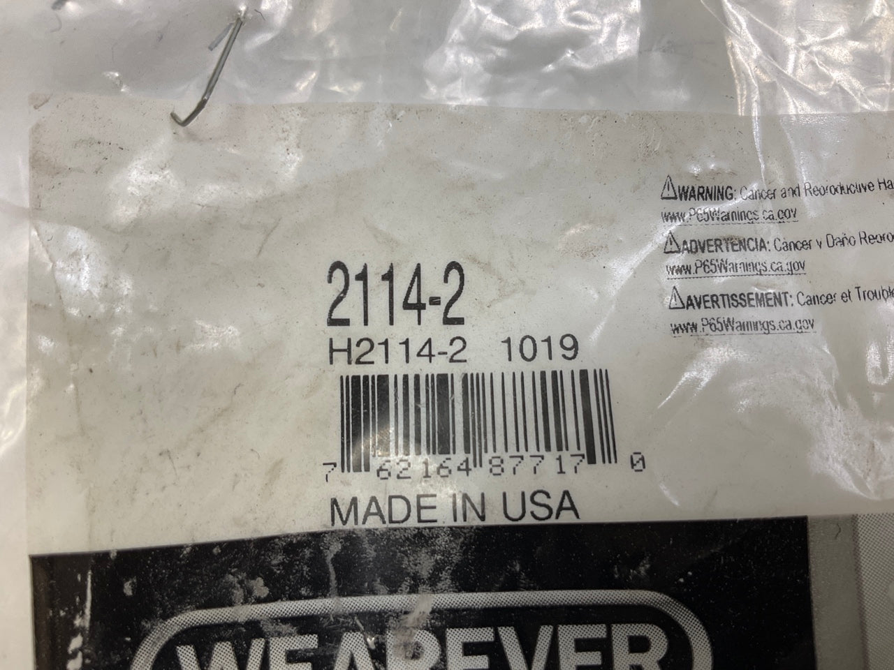 Wearever 2114-2 Drum Brake Self-Adjuster Cable