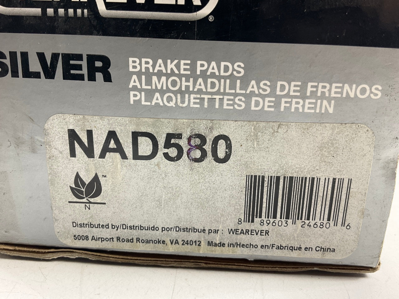 Wearever NAD580 Rear Ceramic Disc Brake Pads