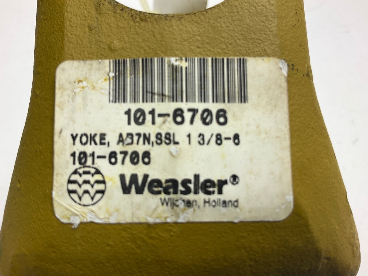 Weasler 101-6706 1-3/8'' 6 Spline Tractor Safety Slide Lock Yoke 7 Series
