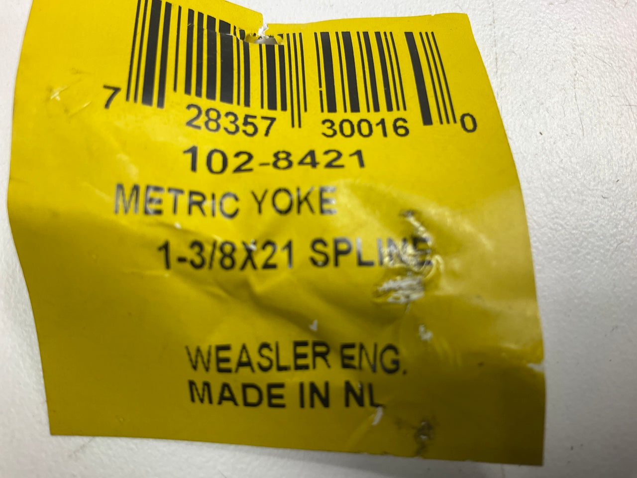 Weasler 102-8421 1-3/8'' 21 Spline Tractor Quick Disconnect Yoke 2300/210 Series