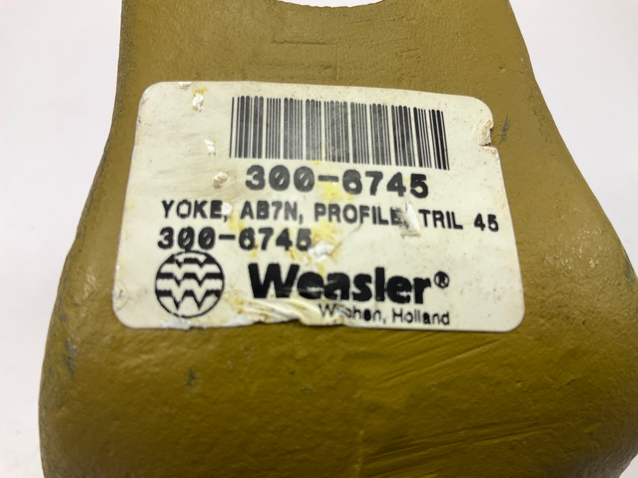 Weasler 300-6745 AB7N Yoke W/ 45mm Trilobe 1-25/32'' Bore & Roll Pin Connection