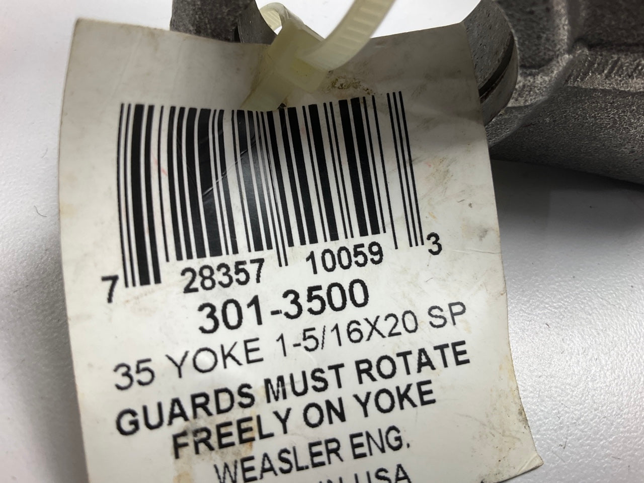 Weasler Eng 301-3500 1-5/16'' 20 Splined Shaft Weld Yoke 35N Series