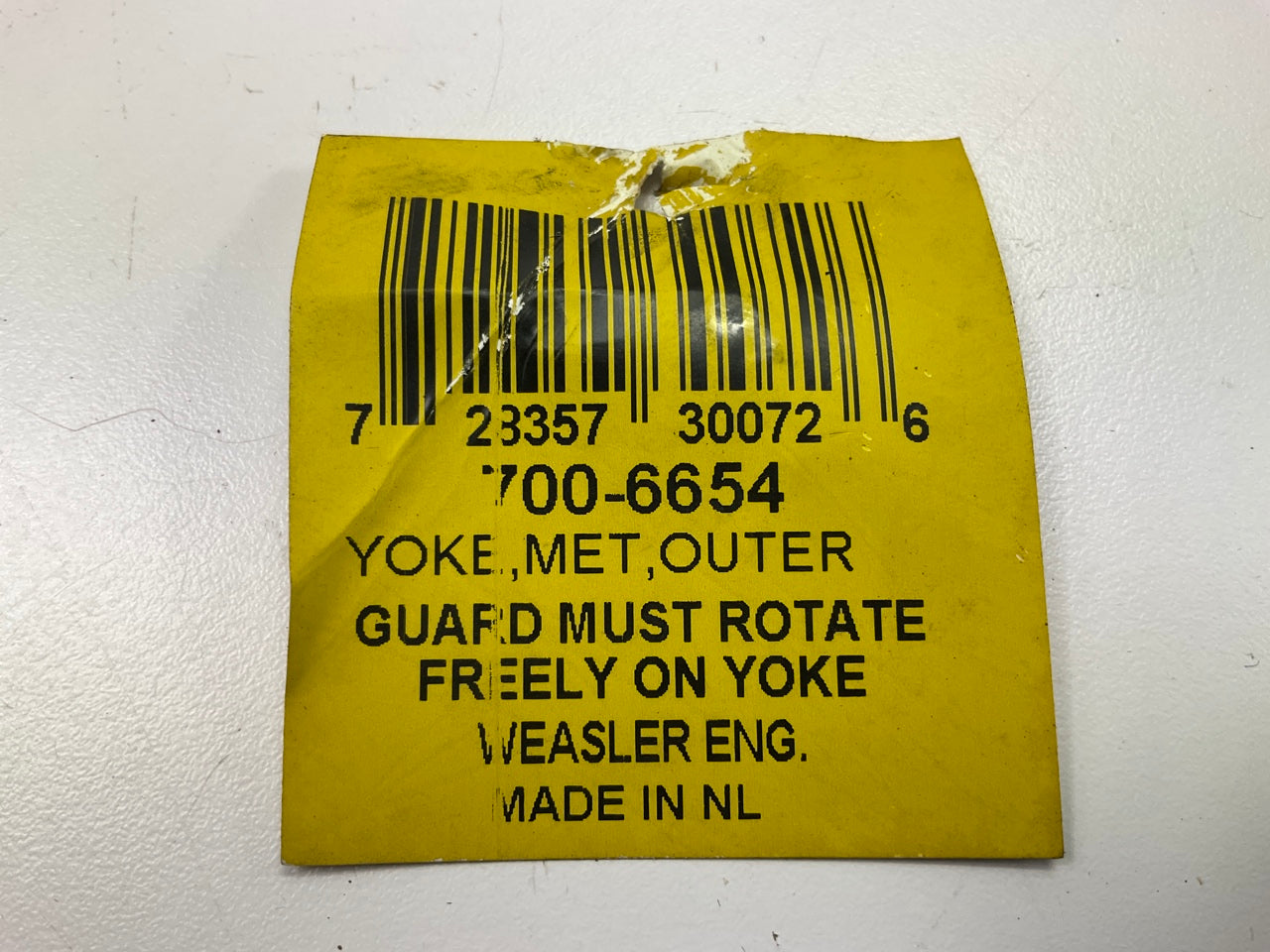 Weasler 700-6654 2-1/8'' (54.2 MM) Tri-lobe Shaped Outer Profile Yoke 6 Series