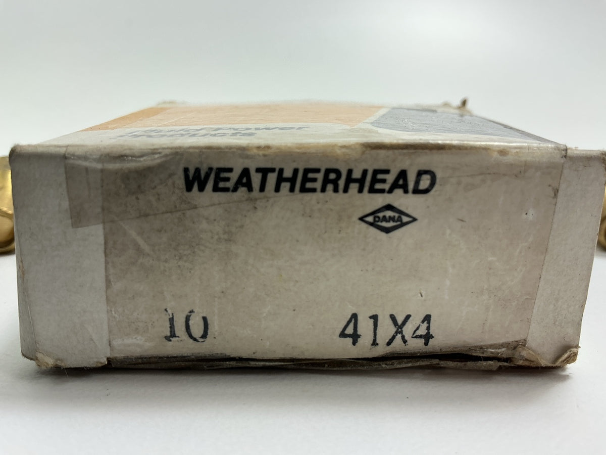 (8) Weatherhead 41X4 Brass Fittings SAE 45° Flare Long Nut For 1/4 Inch Tube
