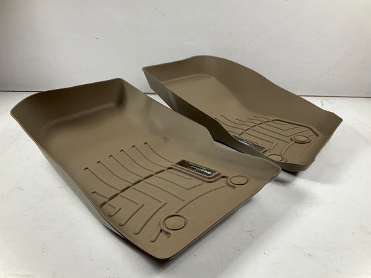DIRECT FIT - 455731 Tan Front Rubber Floor Liner Mats For 2014-2018 Wrangler