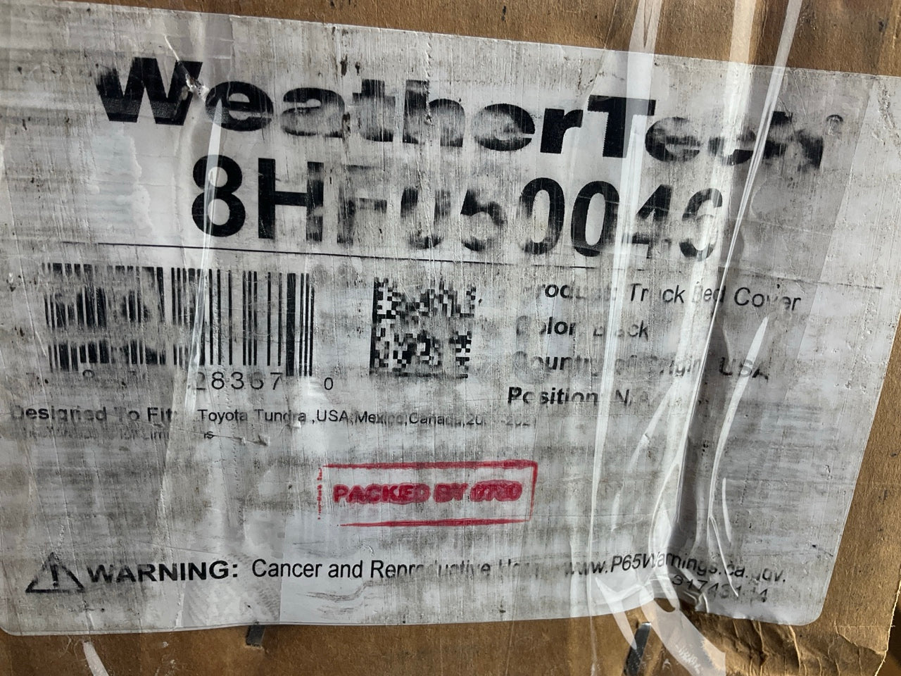 DIRECT FIT 8HF050046 Truck Bed Tonneau Cover - 2007-2021 Toyota Tundra 6.5ft Bed