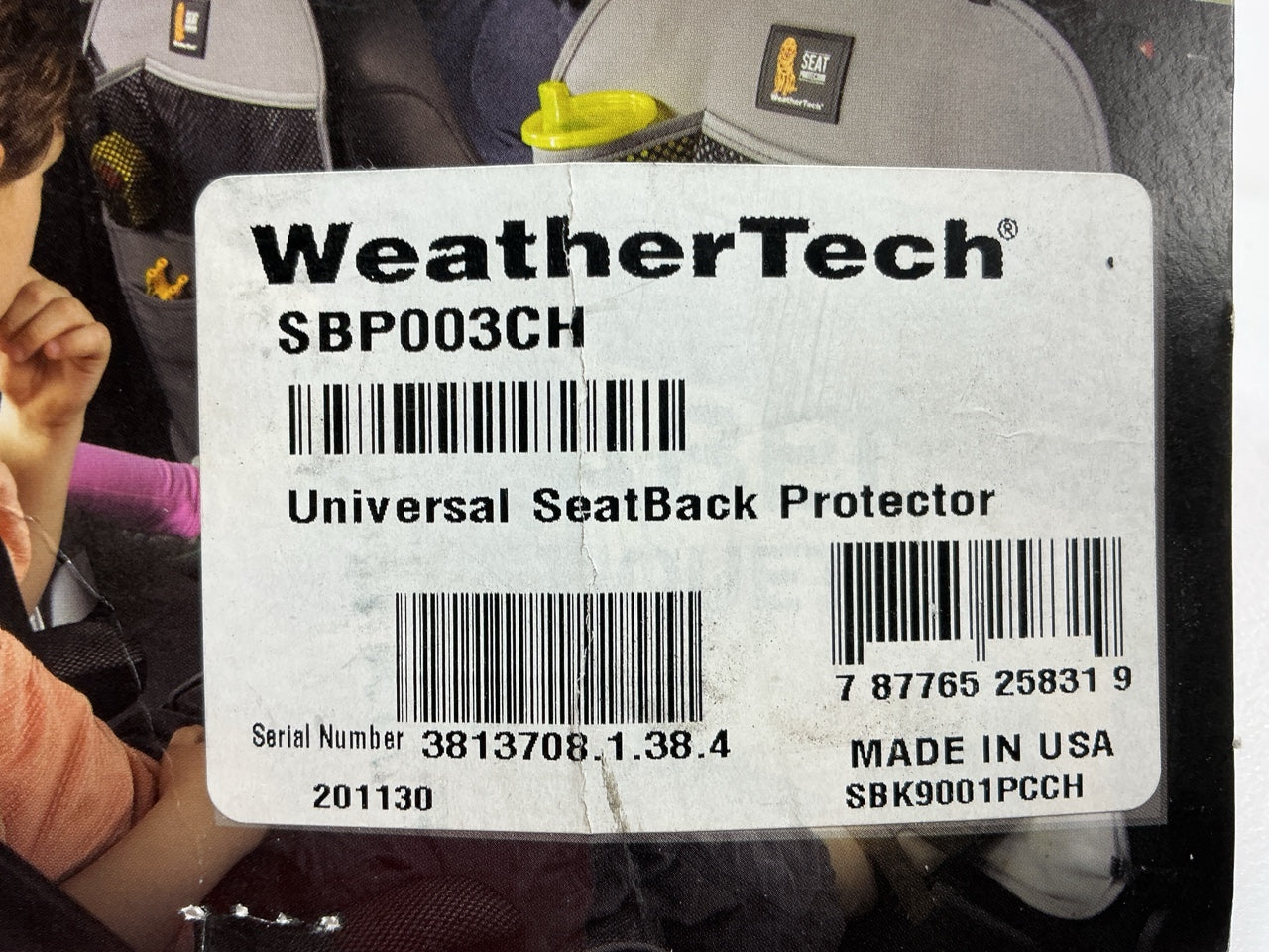 Weather SBP003CH 18.5'' X 23.5'' Universal SEAT BACK Protector Cover, USA