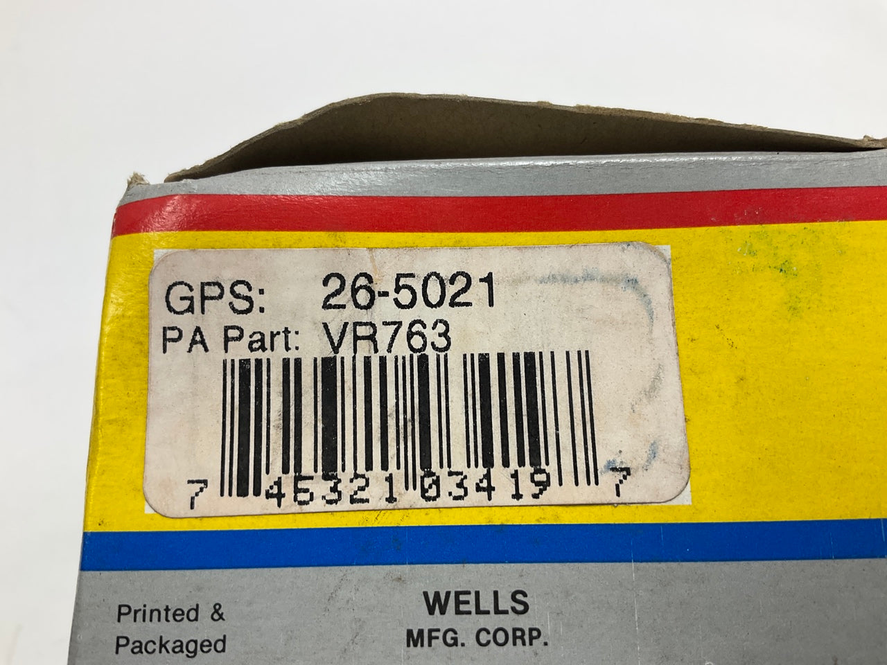 Wells VR763 Voltage Regulator