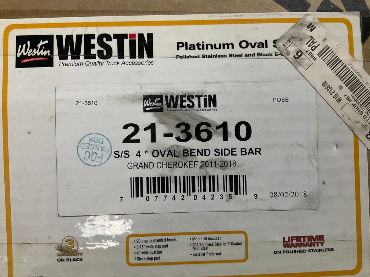 MISSING HARDWARE Westin 21-3610 Nerf Step Bars For 2011-2018 Jeep Grand Cherokee