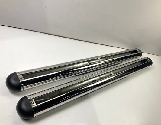 Westin 4'' Oval Nerf Step Bars 53'' Stainless - Without Mounting Kit / Hardware