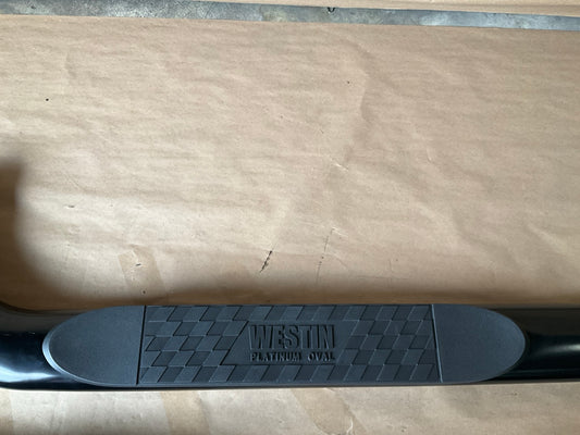 Westin 24-54155 Platinum 4'' Oval Wheel To Wheel Step Bars, Crew Cab 5.5' Bed