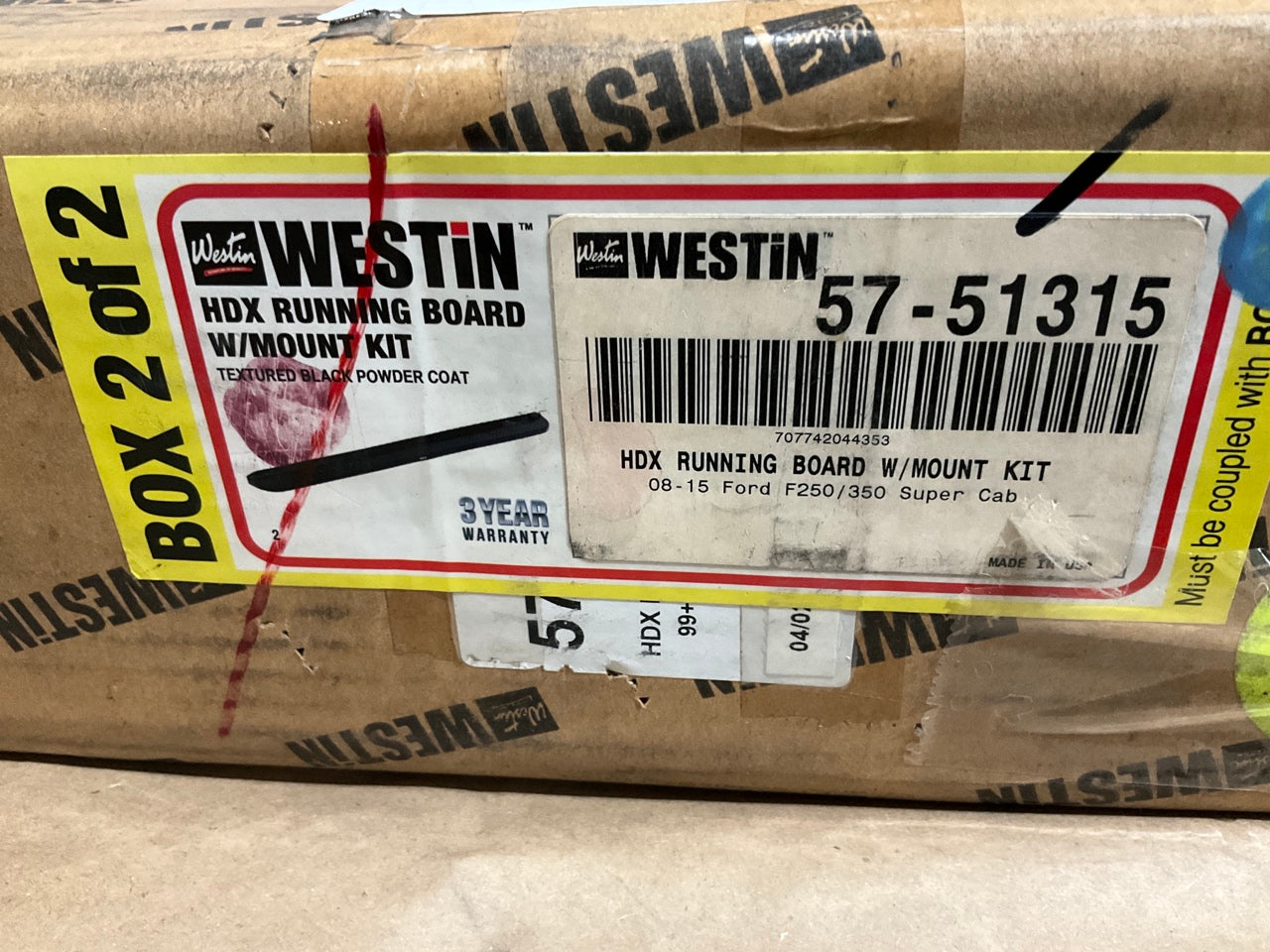 Westin 57-51315 HDX Runniing Boards W/ Mount Kit 08-15 Ford F-250/350 Super Cab