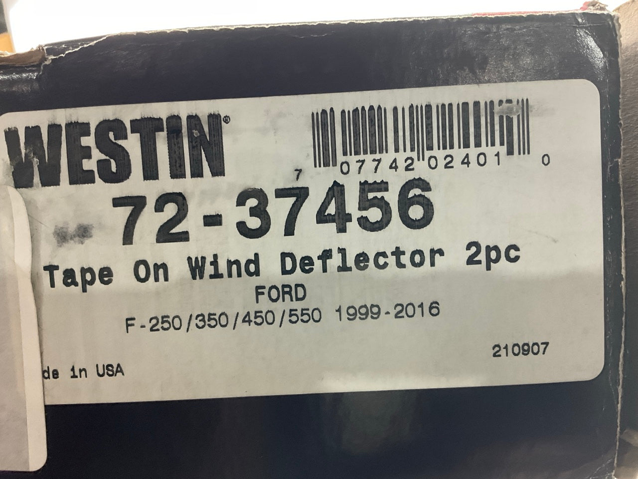 Westin 72-37456 Side Window Deflector; Vent Visors 1999-2016 Ford F250 F-350 SD
