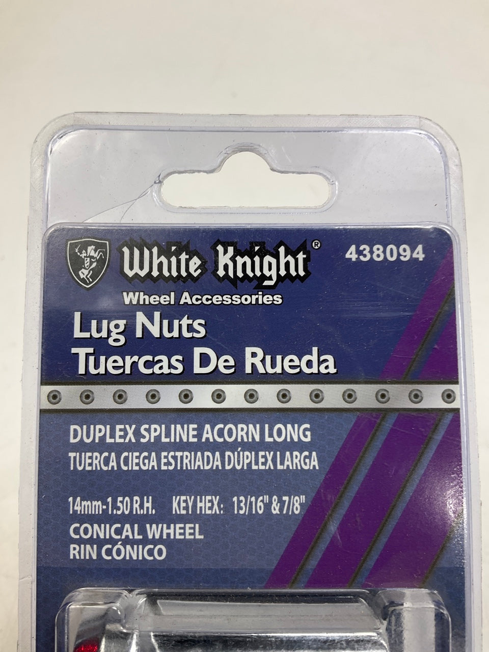 (20) White Knight 438094 Duplex Spline Acorn Long Lug Nuts 14MM X 1.50 THREAD