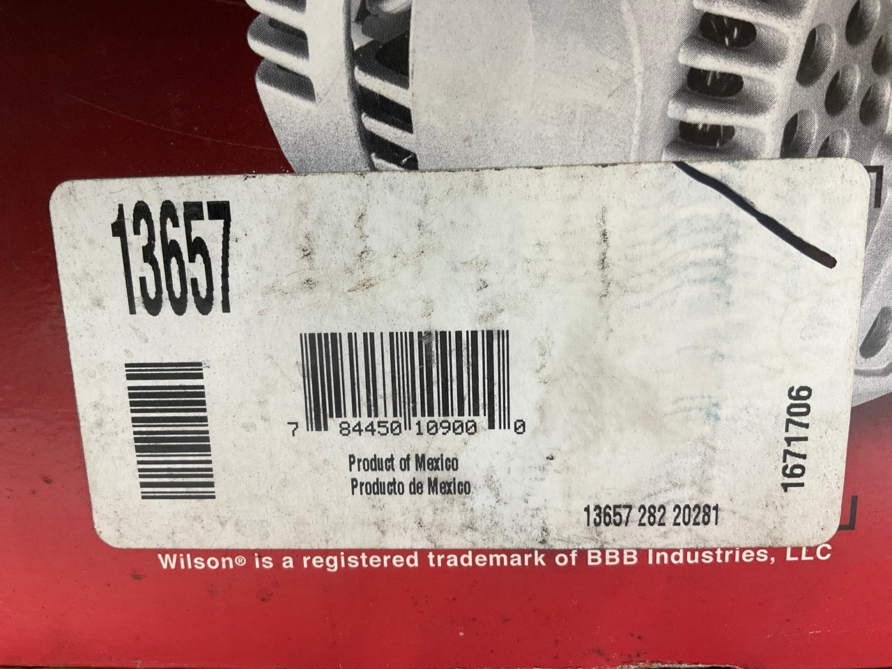 REMAN. Wilson 13657 100 Amp Alternator For 1998-2001 Nissan Maxima