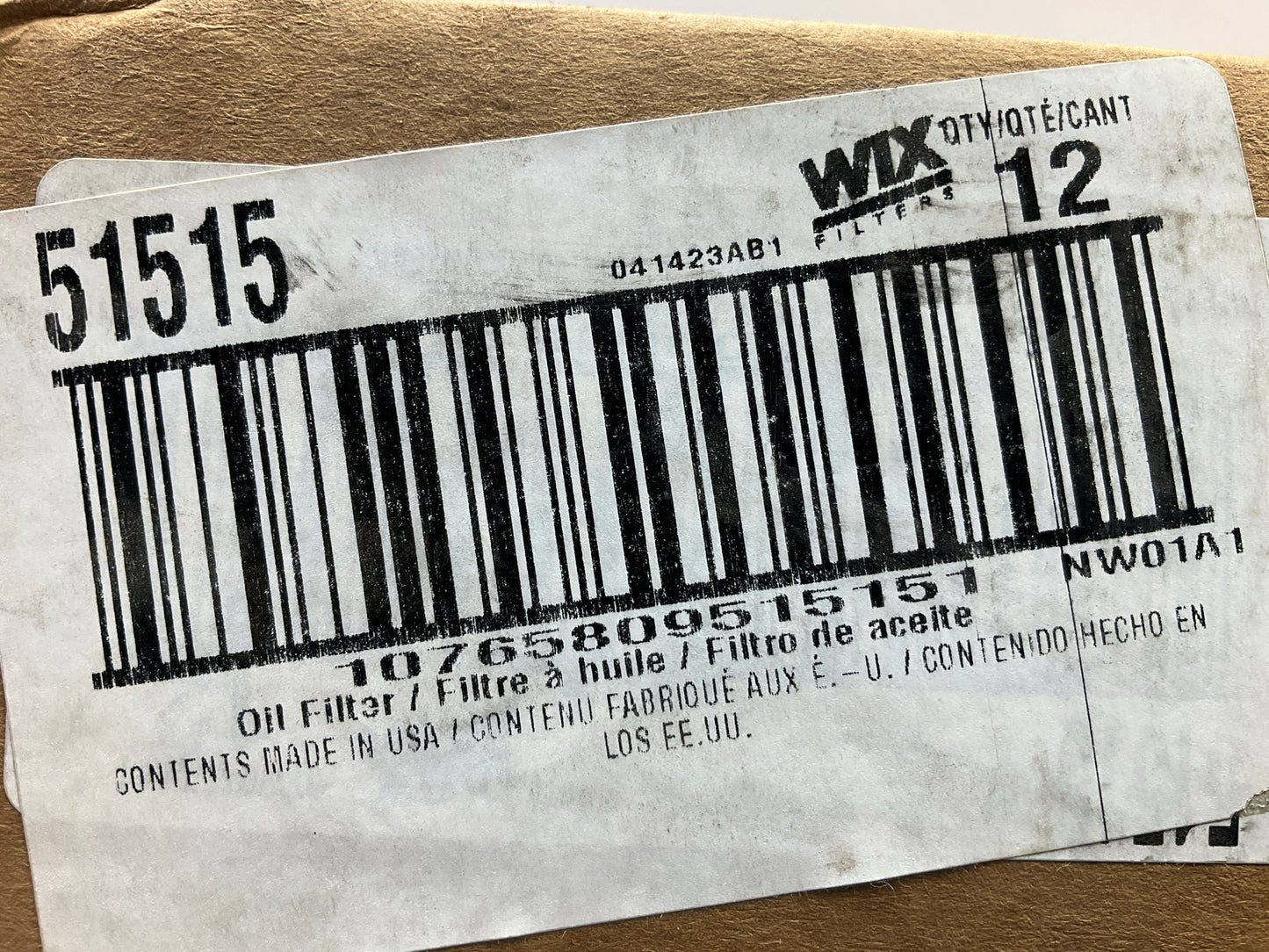 (12) WIX 51515 Engine Oil Filter