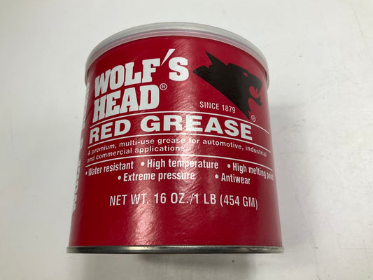 (2) Cans - Wolf's Head 1 Lb Tub Of Red Grease Lithium Complex #2 Stock No. 2928