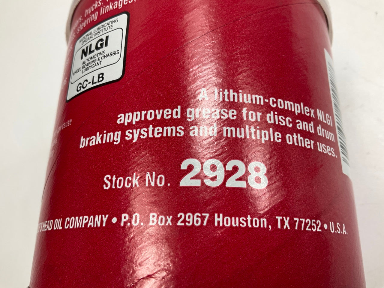 (2) Cans - Wolf's Head 1 Lb Tub Of Red Grease Lithium Complex #2 Stock No. 2928