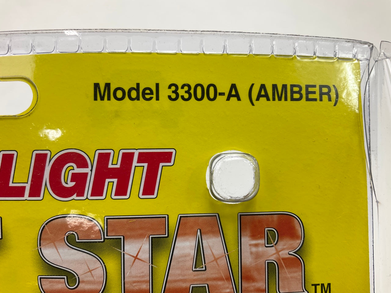 Wolo 3300A Bright Star Strobe Light Flashing Lamp, Amber, 12V, Magnetic Mount