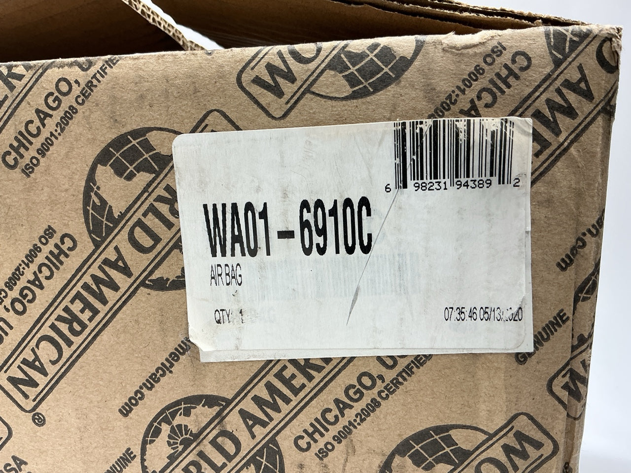 World American WA01-6910C Air Spring Bag - 2B9-200, W01-358-6910, 554783C1